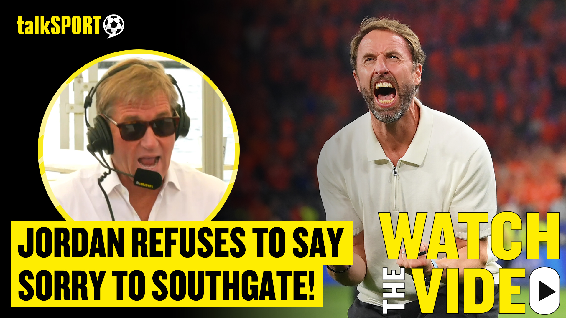 Simon Jordan refuses to apologise to Gareth Southgate despite making the Euro 2024 final